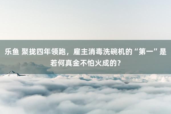 乐鱼 聚拢四年领跑，雇主消毒洗碗机的“第一”是若何真金不怕火成的？