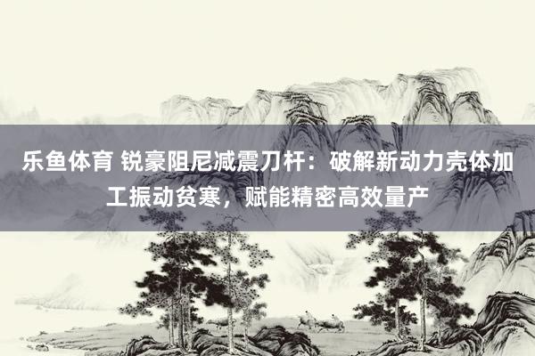 乐鱼体育 锐豪阻尼减震刀杆：破解新动力壳体加工振动贫寒，赋能精密高效量产