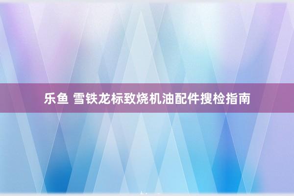 乐鱼 雪铁龙标致烧机油配件搜检指南